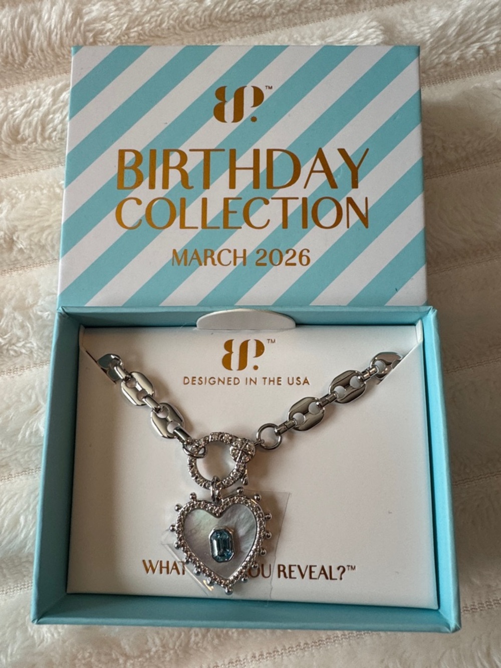 Bomb Party March 2026 Silver Heart Pendant Necklace